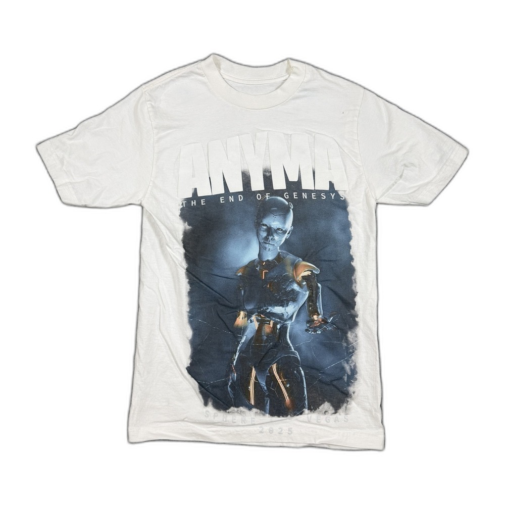 Anyma The End of Genesys Sphere Las Vegas 2025 Graphic T-Shirt White Small